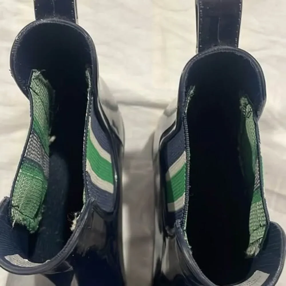 Shoes women’s size 9 Lauren Ralphlauren navy  Blue Chelsea Rain Boots